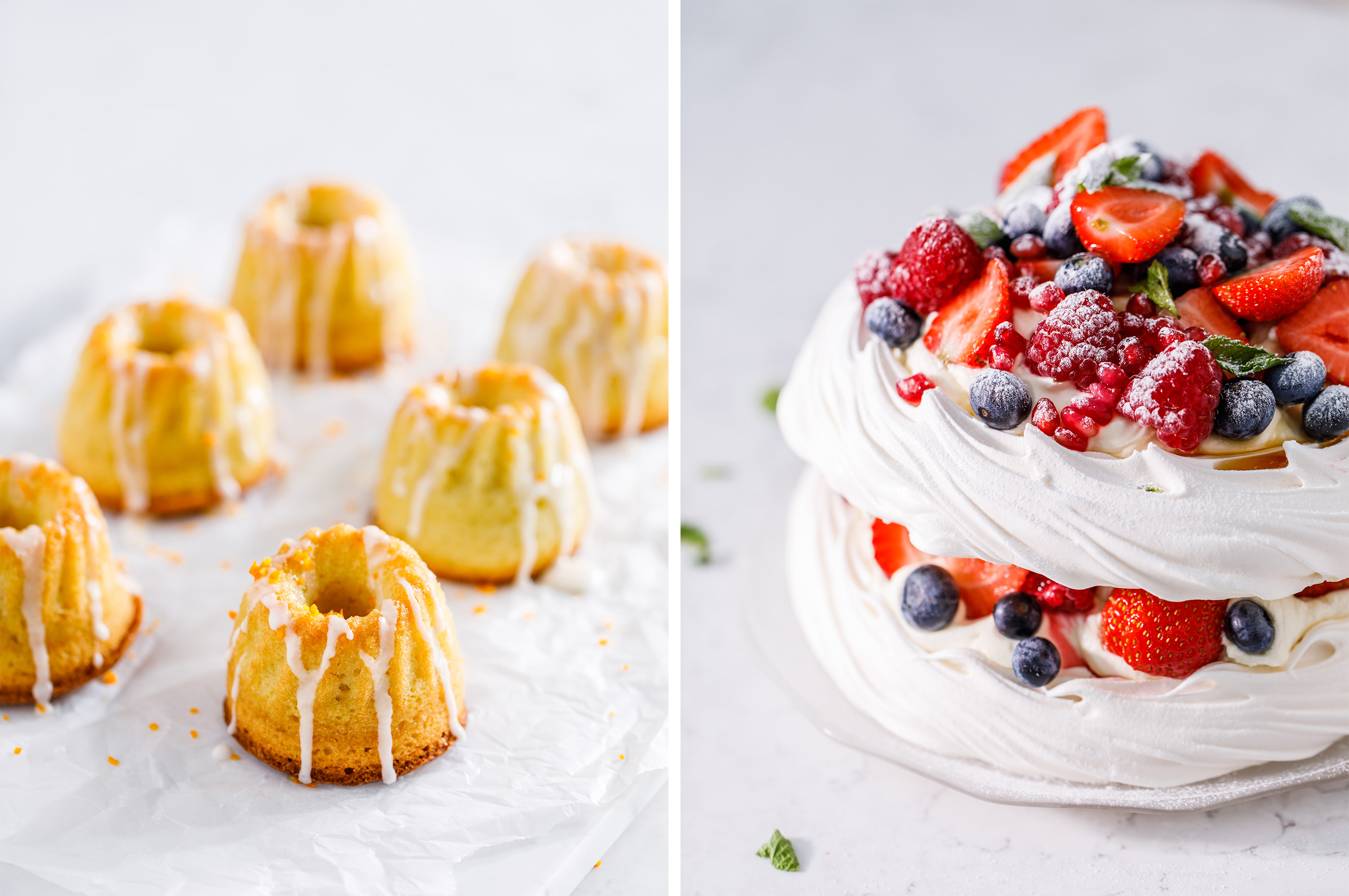 dessert recipe photography