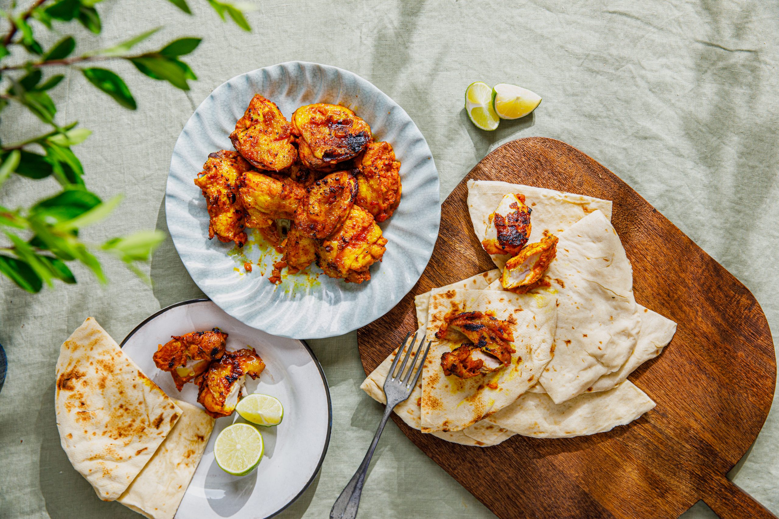 photo of Chicken Tikka and naan